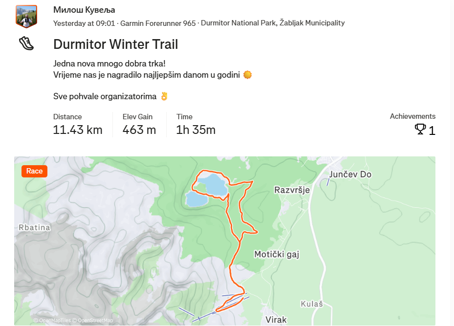 Durmitor Winter Trail 2026